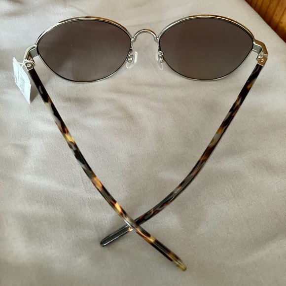 Tory Burch Shiny Silver Metal Sunglasses main image 8
